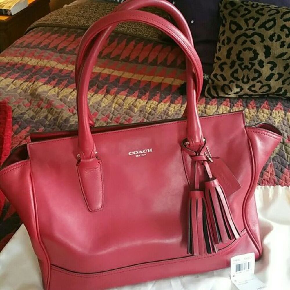 Coach Legacy handbag in‎ black cherry